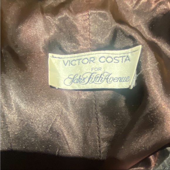VINTAGE VICTOR COSTA STRAPLESS DRESS - Picture 6 of 7